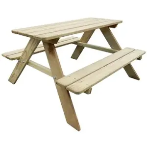 Detský piknikový stôl, 89 x 89,6 x 50,8 cm, borovica