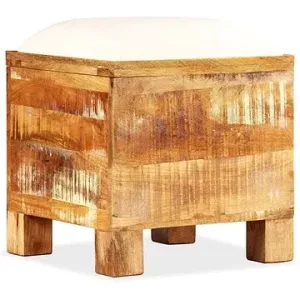 Úložná lavica masívne recyklované drevo 40 × 40 × 45 cm