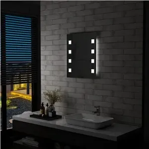 Kúpeľňové nástenné zrkadlo s LED osvetlením 50 × 60 cm