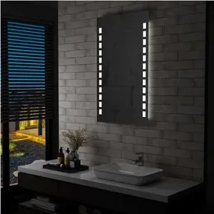 Kúpeľňové nástenné zrkadlo s LED osvetlením 60 × 100 cm