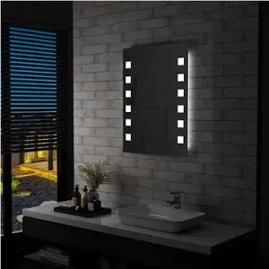 Kúpeľňové nástenné zrkadlo s LED osvetlením 60 × 80 cm