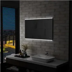 Kúpeľňové zrkadlo s LED svetlami a dotykovým senzorom 100 × 60 cm
