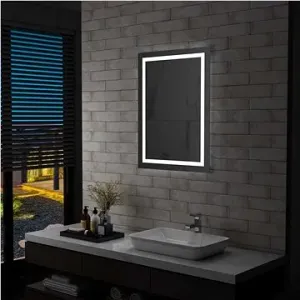 Kúpeľňové zrkadlo s LED svetlami a dotykovým senzorom 60 × 80 cm