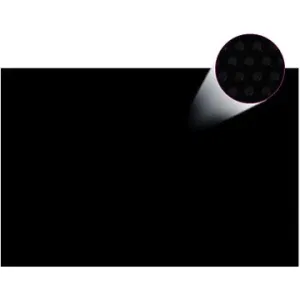SHUMEE Plachta solárna, čierna 600 × 400 cm