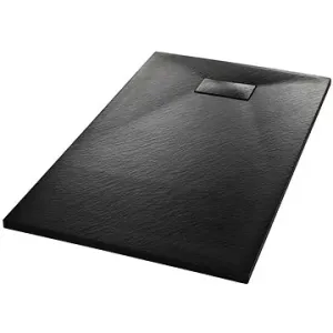 Sprchová vanička SMC čierna 120 × 70 cm