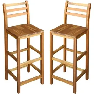 Barové stoličky 2 ks masívne akáciové drevo #9149191
