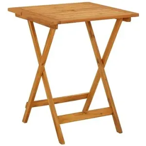 SHUMEE Skladací záhradný stolík 60 × 60 × 75 cm masívne akáciové drevo