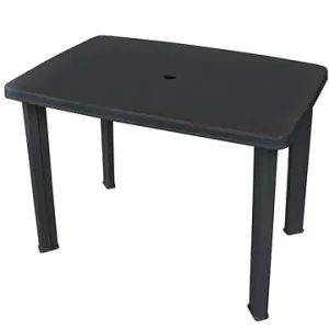 Záhradný stôl antracitový 101 × 68 × 72 cm plast