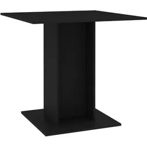 Jedálenský stôl čierny 80 × 80 × 75 cm drevotrieska
