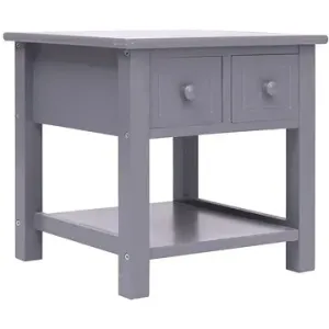 Odkladací stolík sivý 40 × 40 × 40 cm drevo paulovnia #9236657