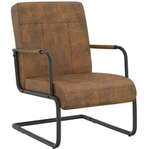 Konzolová stolička hnedá textil, 325798