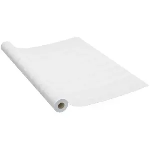 Samolepiace tapety na nábytok 2 ks biele drevo 500 × 90 cm PVC