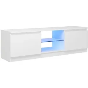 SHUMEE s LED osvetlením biely 120 × 30 × 35,5 cm