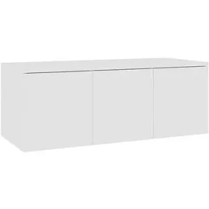 TV stolík biely 80 × 34 × 30 cm drevotrieska