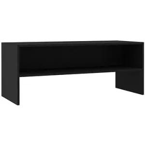 TV stolík čierny, 100 x 40 x 40 cm, drevotrieska, 800046