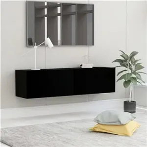 TV stolík čierny 120 × 30 × 30 cm drevotrieska