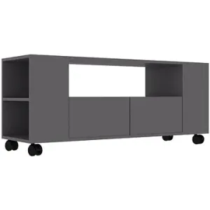 TV stolík sivý 120 × 35 × 43 cm drevotrieska