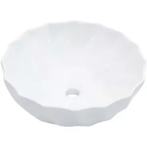Umývadlo biele 46 × 17 cm keramika
