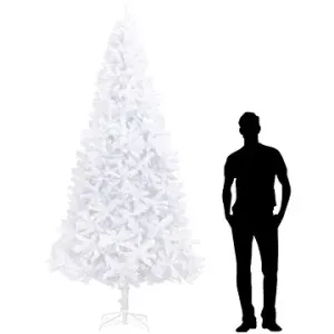 Umelý vianočný stromček 300 cm biely 284292