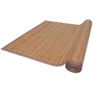 Obdĺžniková hnedá bambusová rohož  koberec 120 × 180 cm
