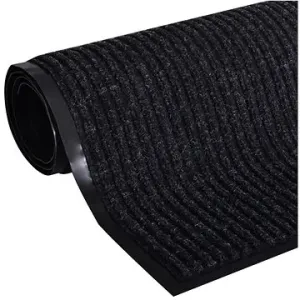 Čierna PVC rohožka 120 × 180 cm