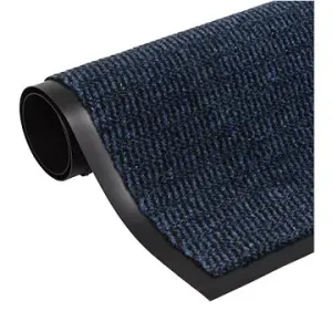 Protiprachová obdĺžniková rohožka všívaná 120 × 180 cm modrá