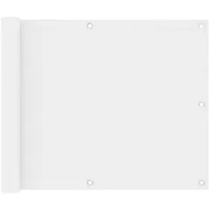 Balkónová zástena biela 75 × 500 cm oxfordská látka 134890