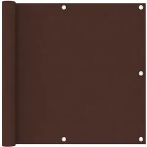 Balkónová zástena hnedá 90 × 400 cm oxfordská látka 135073