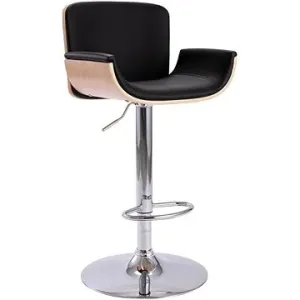 Barová stolička čierna, umelá koža #9108142