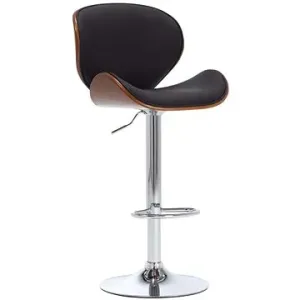 Barová stolička čierna, umelá koža #9107053