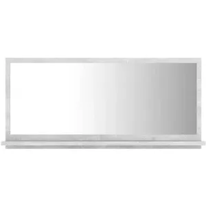 Kúpeľňové zrkadlo betónovo sivé 80 × 10,5 × 37 cm drevotrieska 804575