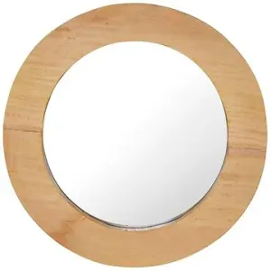 Nástenné zrkadlo 40 cm teak okrúhle