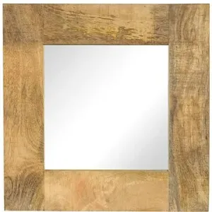 Zrkadlo z masívneho mangovníkového dreva 50 x 50 cm