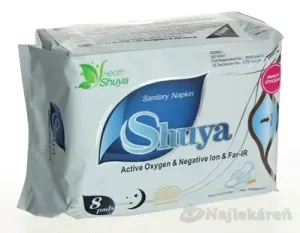 Shuya Ultratenké hygienické vložky Nočné s krídelkami, Active Oxygen&Negative lon&Far-IR, 8ks