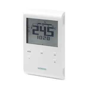 Siemens RDE100.1 Programovateľný digitálny priestorový termostat, drôtový