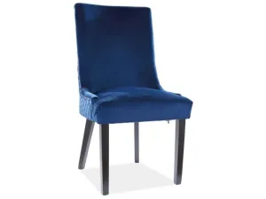 Signal Jedálenská stolička LEON VELVET Farba: Modrá / Bluvel 86 #2852566