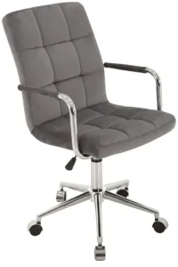 SIGNAL detska stolička Q-022 VELVET šedá
