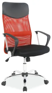 Signal Kancelárska stolička Q-025 červeno/čierna