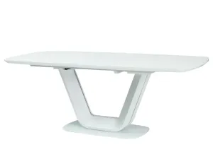 Signal Rozkladací jedálenský stôl ARMANI | 160 Farba: Biela #5069168