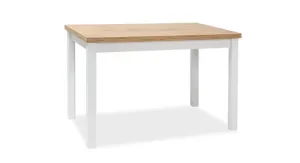 Signal Jedálenský stôl ADAM | 100 x 60 cm Farba: dub lancelot / biely mat #5144360