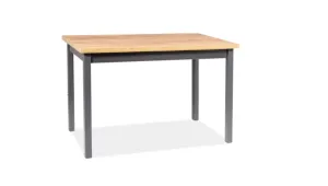 Signal Jedálenský stôl ADAM | 120 x 68 cm Farba: dub lancelot / antracit #5144354
