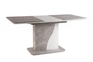 Rozkladací jedálenský stôl SYRIUS Signal Biela / betón #7717688