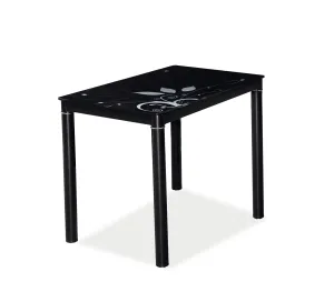 Signal Jedálenský stôl Damar 80x60 Farba: Čierna #5144342