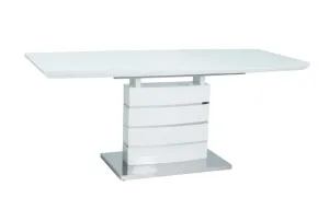 Signal Rozkladací jedálenský stôl LEONARDO | biely Prevedenie: 140 (180) x 80 cm #5069183