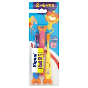 Signal Kids Ultra Soft zubná kefka zubná kefka 3 ks pre deti