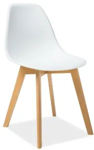 SIGNAL jedálenská stolička MORIS biela