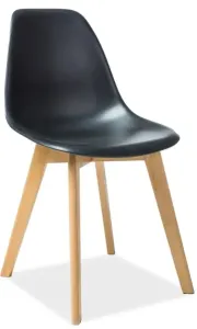 SIGNAL jedálenská stolička MORIS čierna