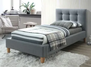 Signal Čalúnená posteľ TEXAS 90 x 200 cm farba šedá / dub
