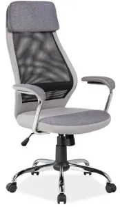 SIGNAL kancelárska stolička Q-336 šedo-čierna