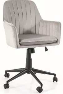 SIGNAL Kancelárska stolička Q-886 VELVET sivá